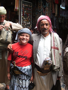 Gregg II and a friend for the picture in Sana'a