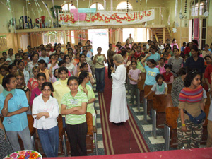 Christian summer camp with Mama Maggie in Cairo, Egypt