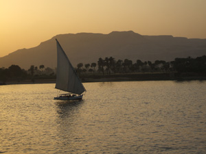 The Nile at dusk